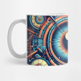 Colorful Abstract dark blue Ophthalmology,brafdesign Mug